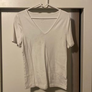 White T-shirt v neck. Medium.